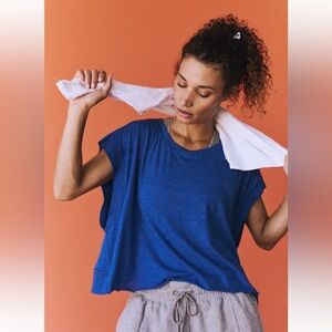 Free people movement my time tee in sapphire skies size M